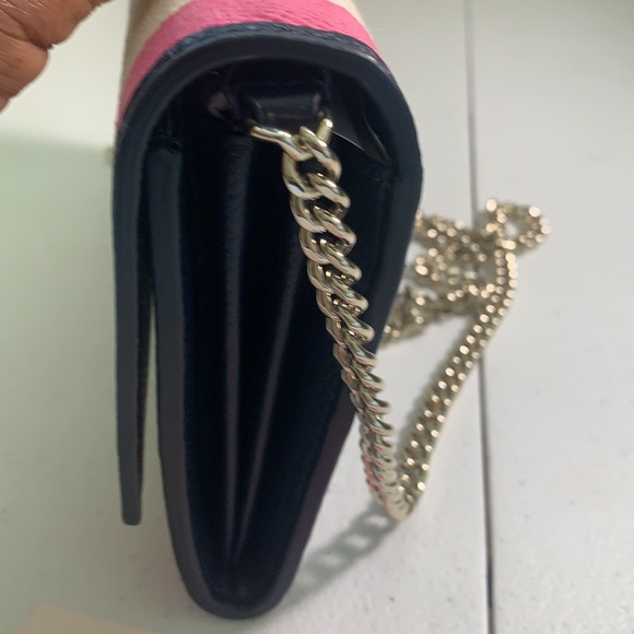 KATE SPADE  ROULETTE BREEZY STRAP CHAIN CLUTCH - Picture 5 of 12